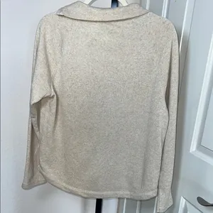 J. Crew Cream Cowl Neck Sweater with‎ Relaxed Fit thumbnail 4