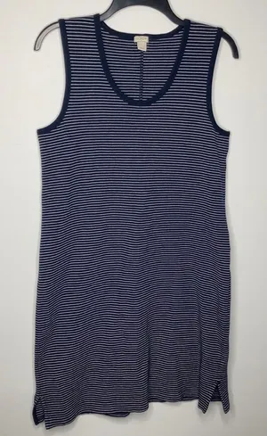 J.‎ Crew factory striped tank dress size small thumbnail 1