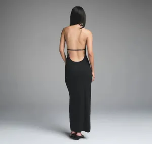 New Skims Cloud Maxi Dress onyx Small thumbnail 3