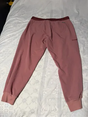 Figs Mauve Rose Scrub Jogger with Contrast Drawstring thumbnail 2