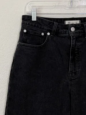 Madewell Black Curvy 90's Straight Women's Jeans, Size 29 thumbnail 4