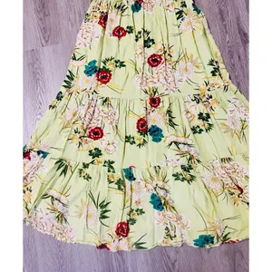 Floral Boho Maxi Dress Smocked Waist Tiered Ruffles Wedding guest Garden Party S thumbnail 3