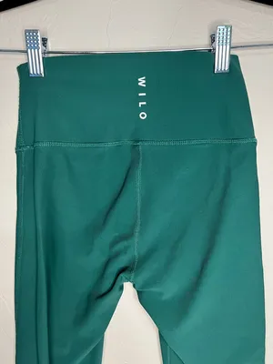 Wilo The Label Green Colorblock Ribbed Performance Leggings‎ thumbnail 6