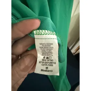 Lulus Green One Shoulder Asymmetrical Chiffon Mini Dress Womens Medium thumbnail 4