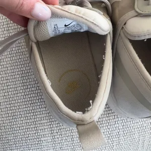 Nike Womens Court Vision Alta TXT Low Top Sneakers in Cream / Tan thumbnail 8