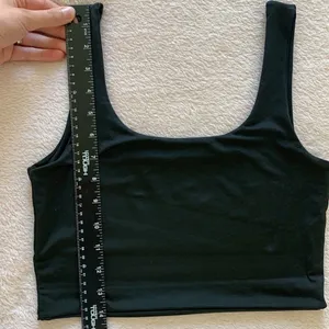 Black Classy Crop top / Short sleeves tank top thumbnail 5