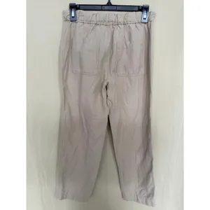 Banana Republic Utility Pants Women XS Beige Linen Blend‎ Relaxed Crop Trousers thumbnail 4