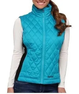 Marmot Kitzbuhel Insulated Vest Blue Quilted Full Zip Small Gorpcore Ski Winter thumbnail 1