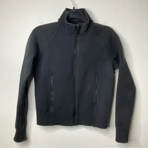 Lululemon black full zip jacket size‎ 6 thumbnail 1