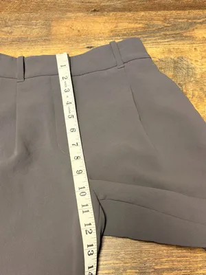 Aritzia Wilfred Pleated High Rise Tapered Cuffed Ankle Trouser Womens 2 Brown thumbnail 3