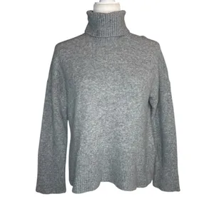 J. Crew Turtleneck Sweater in Supersoft Yarn Size XS‎ Gray Wool Alpaca Classic thumbnail 3