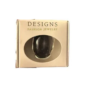 Elegant Black Silver Women's Ring thumbnail 3