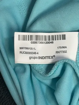 NWT Zara Aqua Watercolor Halter Midi Dress Size L thumbnail 10