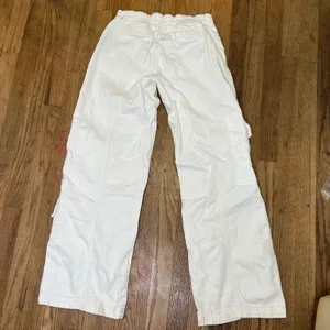 BDG Urban Outfitters White Y2K Cargo Pants Wide Leg Utility Trousers Size‎ 25 thumbnail 6