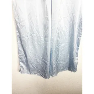 Urban Renewal Remnants Satin Puddle Pants Medium Baby Blue Stretch Wide Leg thumbnail 11