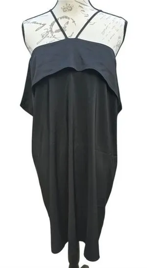 Asos NWT Black Halter Off The Shoulder‎ Mini Dress Size 14 thumbnail 1