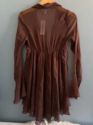 Urban Outfitters Kiki Tie-Front Mini Dress thumbnail 6