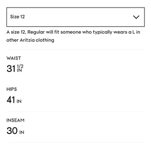 Aritzia Women's Wide‎ Leg Babaton Jeans Size 12 New $168 thumbnail 9