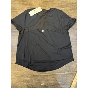 Sweaty Betty Women Black Breathe Easy Circuit T-Shirt Workout‎ Activewear thumbnail 4