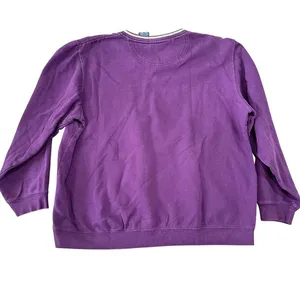 Vintage Disney Pooh Eeyore Purple V-Neck Sweatshirt Embroidered Extra‎ Large XL thumbnail 5
