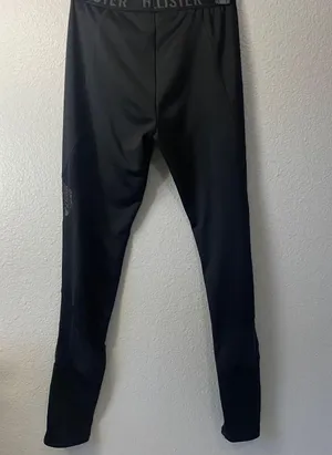 Hollister black mesh cutout leggings thumbnail 1