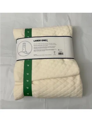 Lands’ End Off White Cream Quilted Loungewear 2 Piece Top Pants Set XXL XL New thumbnail 9