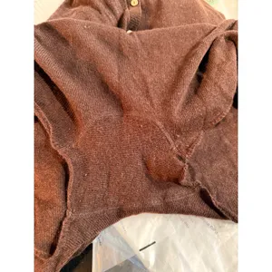 FP‎ Beach Brown cashmere blend romper Button Down jumpsuit Small thumbnail 3
