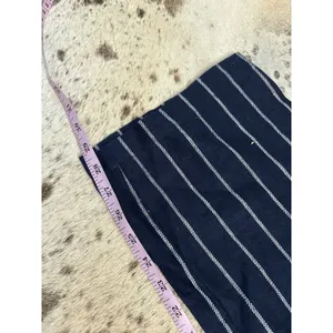 REFORMATION NEW Navy Linen Striped Trouser Pants‎ Size 6 thumbnail 9