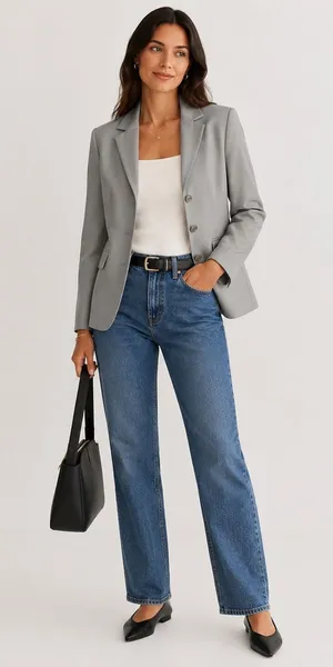 J Crew 100% Wool Blazer Green Preppy Work Office Career‎ READ Womens 4 thumbnail 1