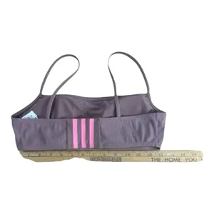Adidas Iconisea Purple Bandeau Bikini Top Size M Swimwear Removable Pads thumbnail 5