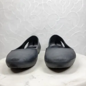 Crocs Laura Ballerina Ballet Flats Womens 10 Black Slip On Comfort Lightweight thumbnail 3