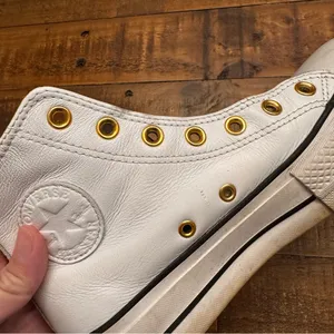 CONVERSE High-Top Sneakers with Gold‎ Eyelets thumbnail 2