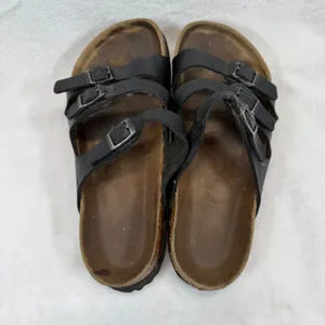Birkenstock Florida Sandals Triple Strap‎ Buckle Slides Casual Size 38 US 7 thumbnail 7
