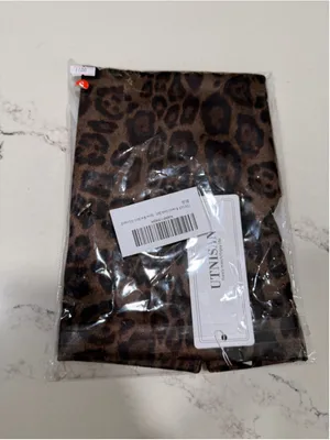 NEW Leopard Suede Skirt Mid-Rise Waist Cowgirl Stretch Bodycon Mini S thumbnail 4