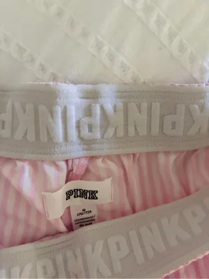 Victoria's Secret Pink & White Striped Sleep Shorts thumbnail 4
