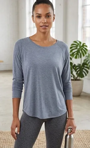 Lululemon Grey Casual Long Sleeve Top thumbnail 1
