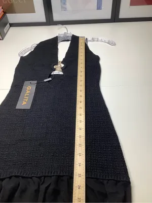 Galita Fashion Women’s Black Backless Halter Maxi Dress with Keyhole Accent NWT thumbnail 8