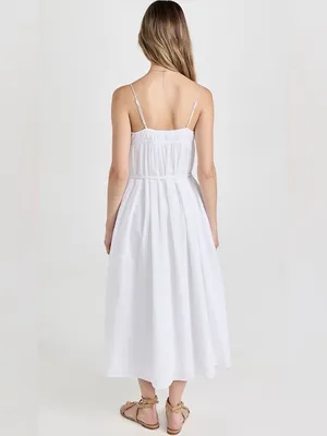 AYR easy breezy dress size small white cotton boho midi dress thumbnail 3