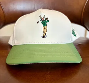 Bucks & Birdies Buck Boy Hat Adjustable Green and White Deer Buckboy Logo thumbnail 2