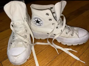 White platform Converse All Star trainers thumbnail 1