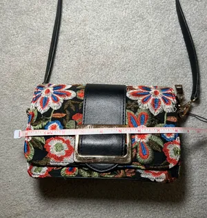 Lulus Petal Lined Path Black Embroidered Purse thumbnail 10
