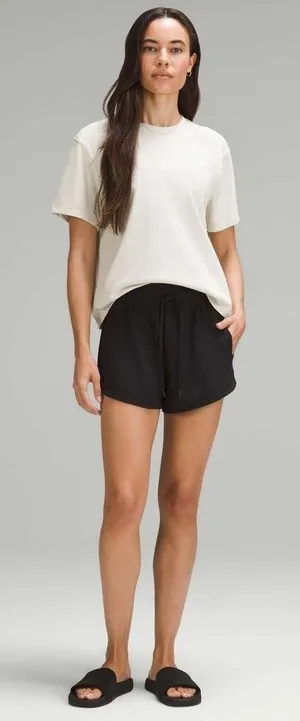 Lululemon Relaxed-Fit Cotton Jersey T-Shirt Bone (First Release) Women's XL READ thumbnail 1