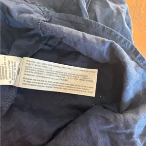 Abercrombie & Fitch Cotton Voile Bow Tie Button Down Top Medium Navy thumbnail 9