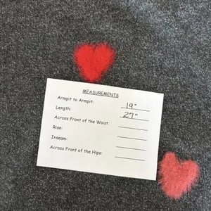 NWT!! CELEBRATE‎ TOGETHER Heart Cardigan Sweater Grey Pink Red Hearts Large thumbnail 12