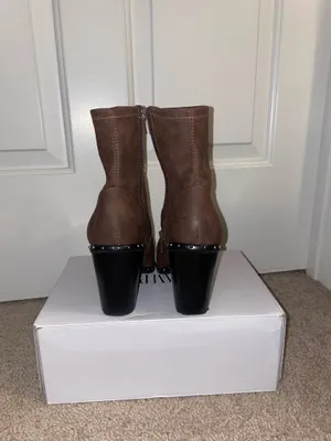Charles by Charles David brown pointed toe ankle boots thumbnail 3