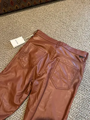 MOTHER Leather Jeans thumbnail 4