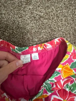 1989 place floral skirt thumbnail 3