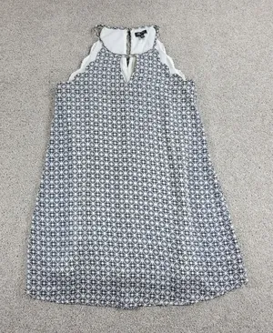 NWT Lily Rose Dress Womens XS Black White Print Sleeveless Halter Sundress thumbnail 1