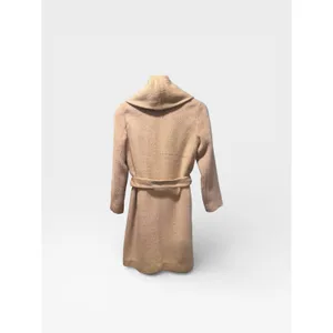 JIGOTT Alpaca Wool Wrap Coat - Quiet Luxury Minimalist Belted Trench Small thumbnail 3