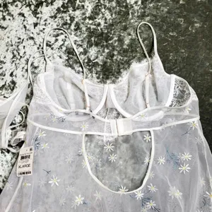 INC International Concepts‎ Daisy-Embroidered Babydoll Lingerie Chemise thumbnail 6